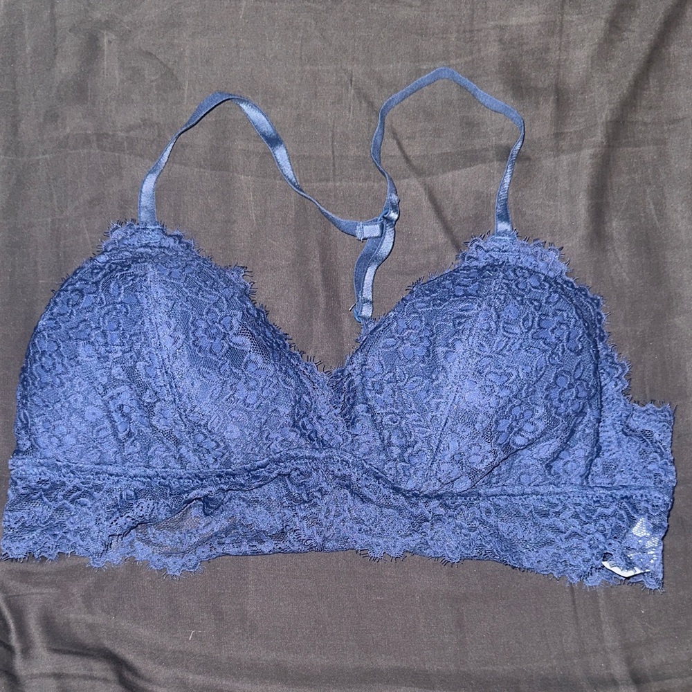 Aerie Midnight Blue Lace Bralette